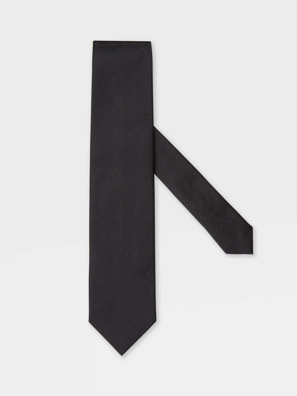 Matt Black Silk Tie